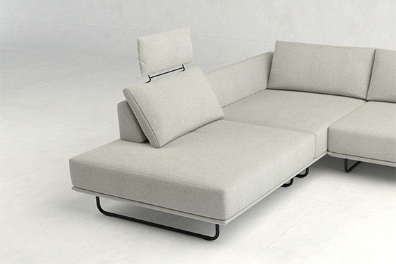 Snemljiv in prilagodljiv vzglavnik.