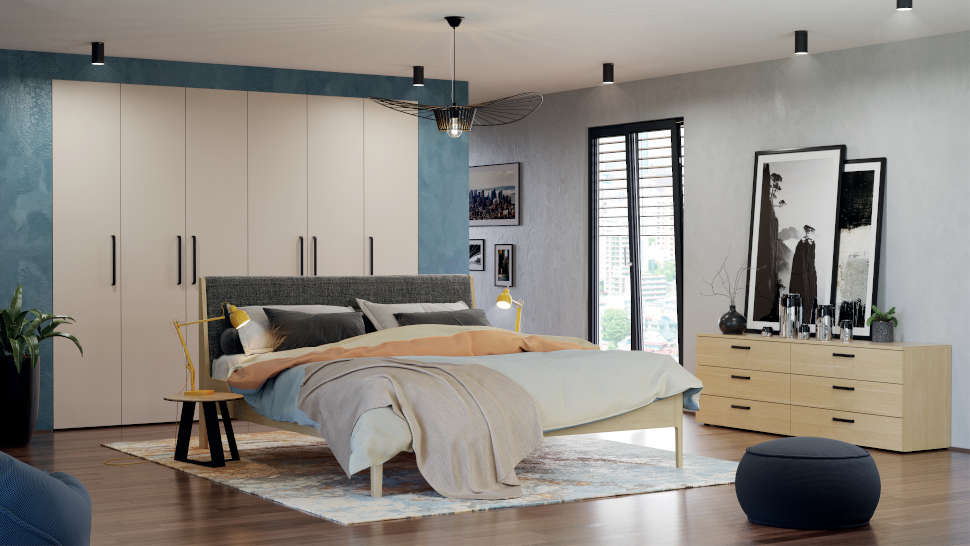 Spalnica Magnet z oblazinjeno posteljo jedilnice_stoli_mize_hrast_masiva_oljeno